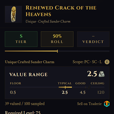 Live trade values powered by Traderie