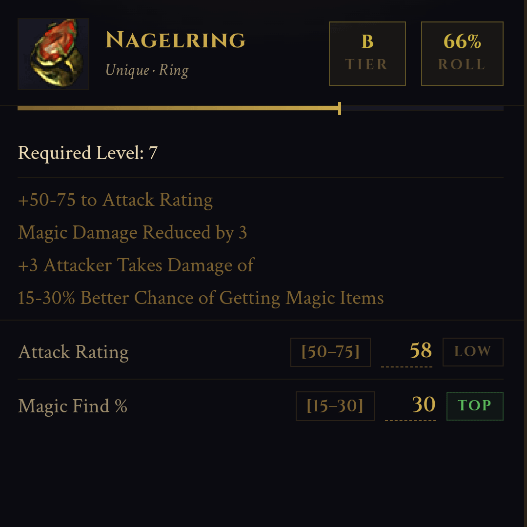 Roll quality scoring grades S A B C